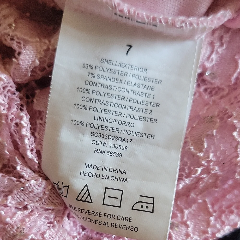 Floral Pink and Gray Kids Dress